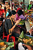 Tents serving all kinds of local cuisine in Malioboro street Yogyakarta. 